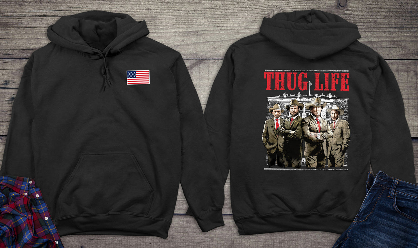 Thug Life Trump With Crest Hoodie