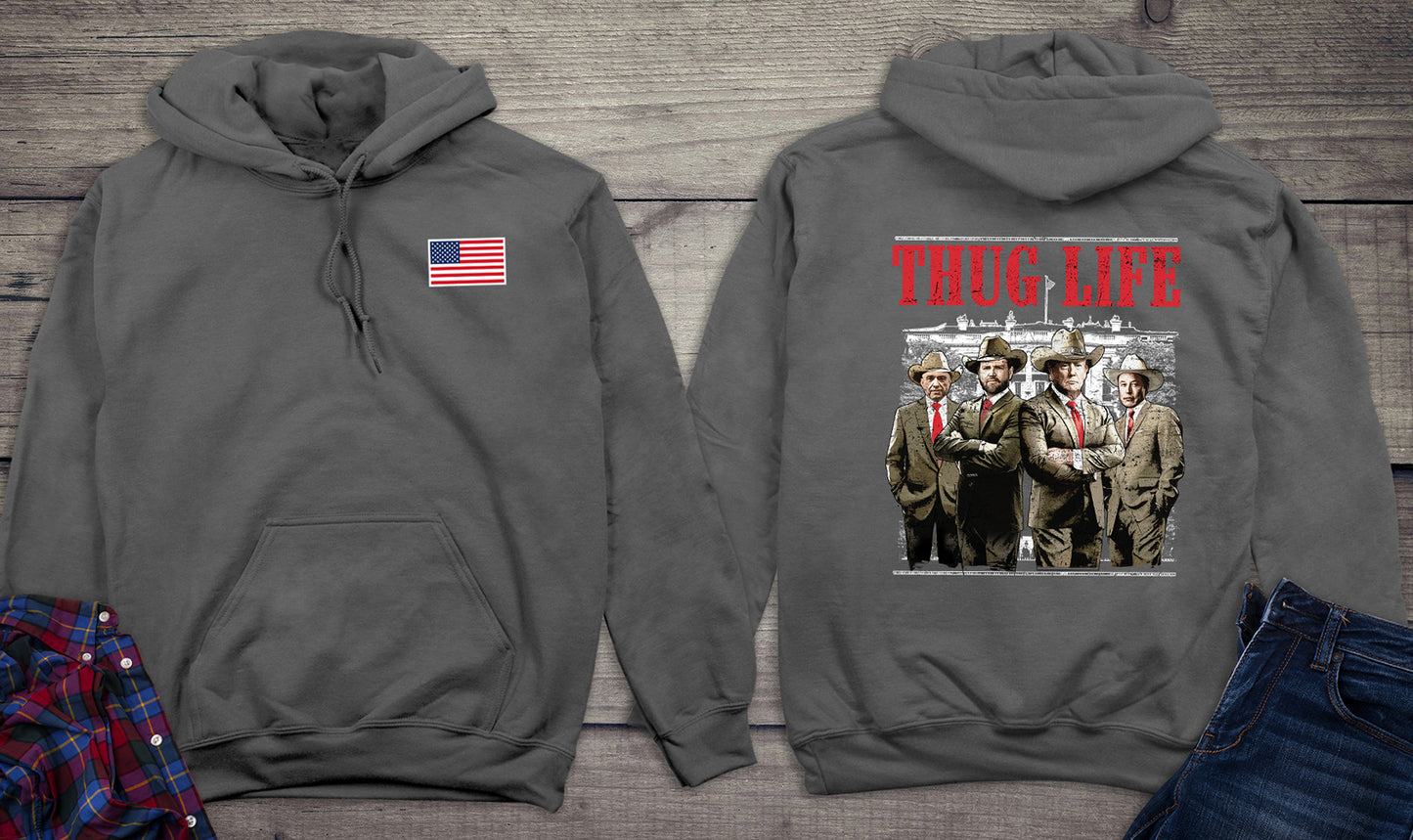 Thug Life Trump With Crest Hoodie