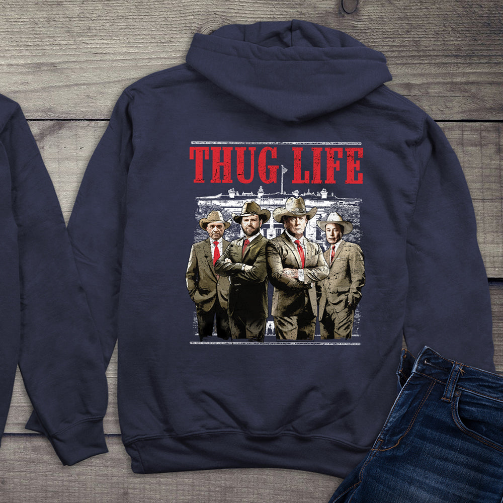 Thug Life Trump With Crest Hoodie