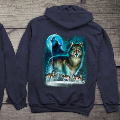 Wolf Moon Silhouette Hoodie