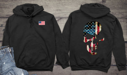 Skull Americana With Crest Hoodie