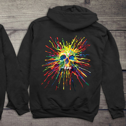 Splatter Skull Hoodie