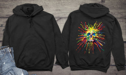 Splatter Skull Hoodie