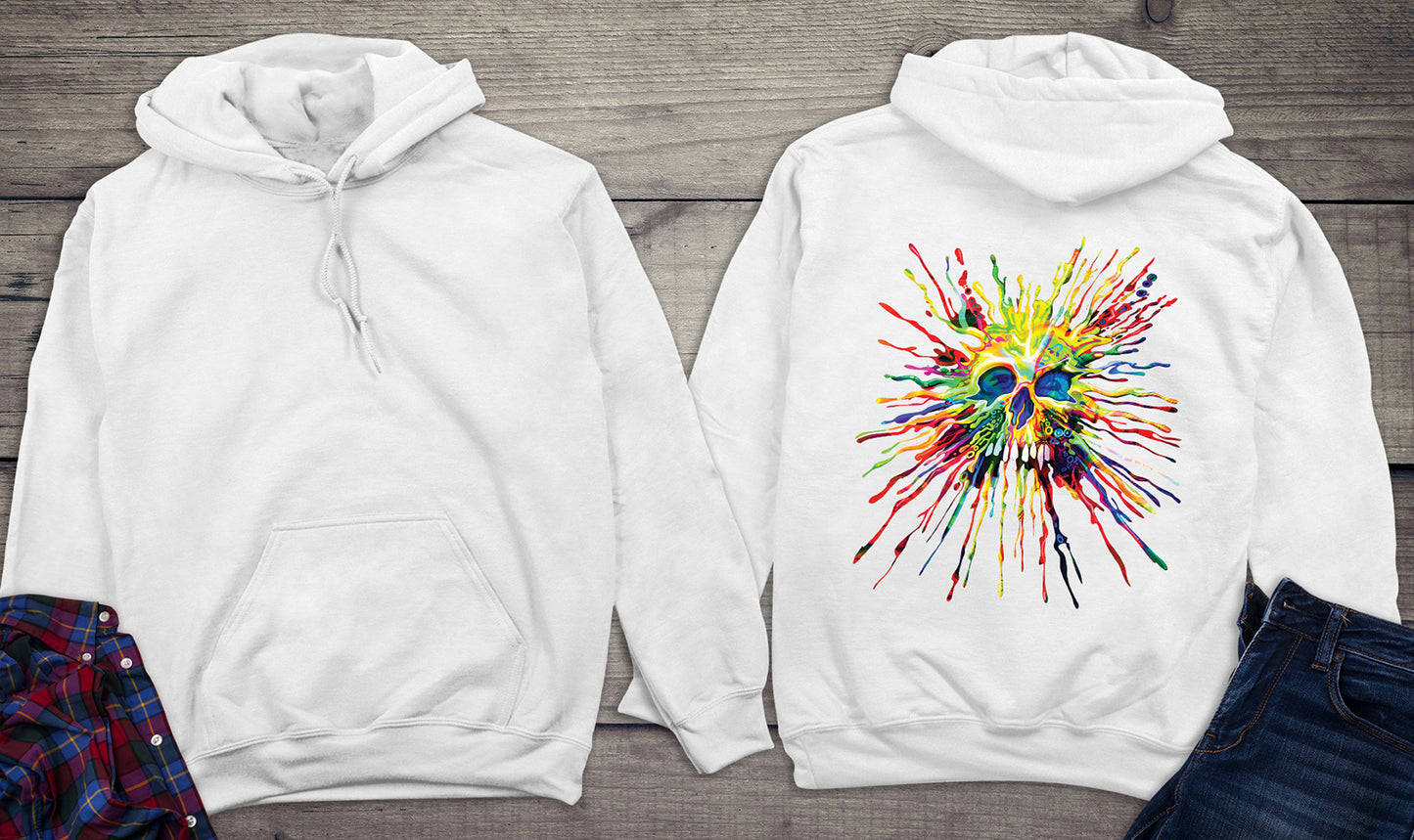 Splatter Skull Hoodie