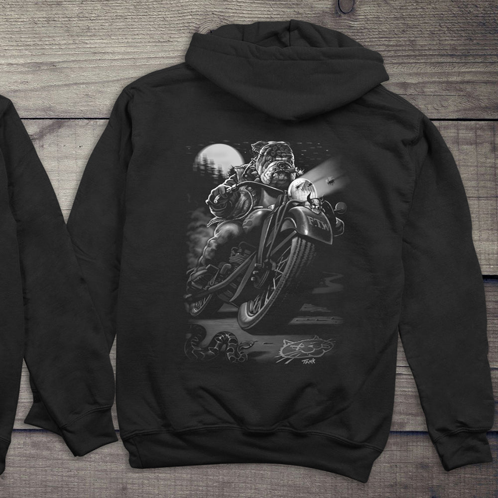 Cats Suck Biker Hoodie