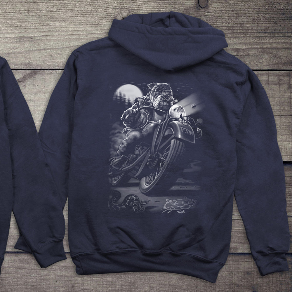 Cats Suck Biker Hoodie