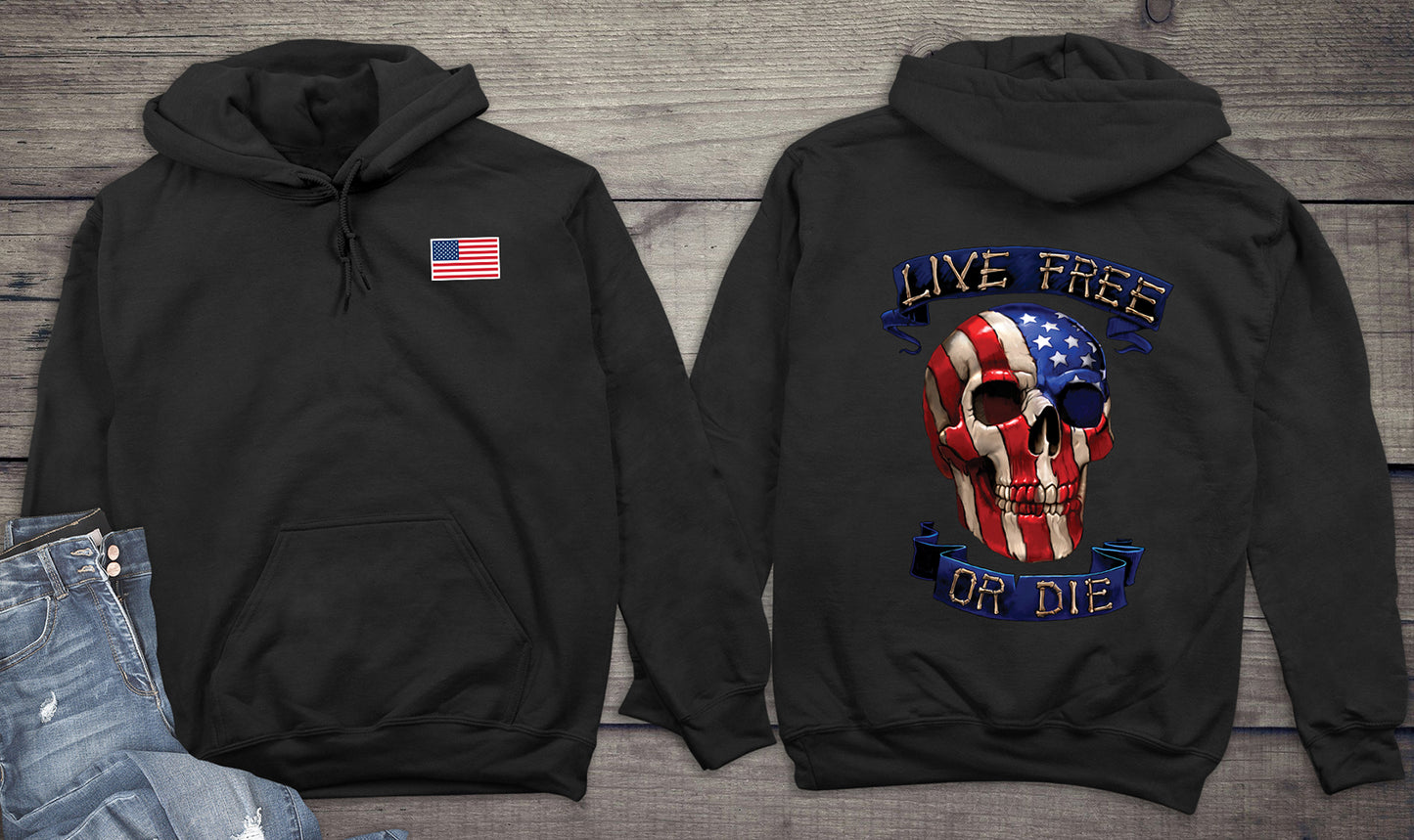 Live Free With Crest Hoodie