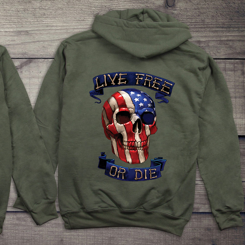 Live Free With Crest Hoodie