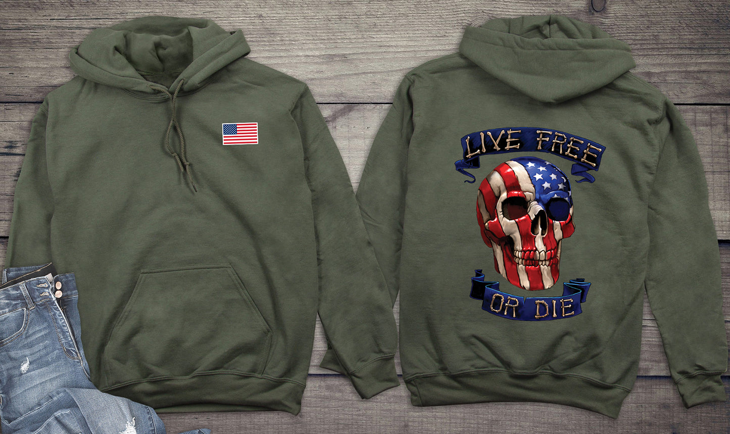 Live Free With Crest Hoodie