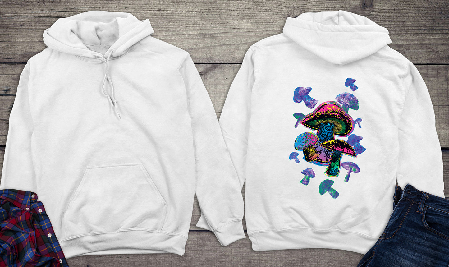 Colorful Mushrooms Hoodie