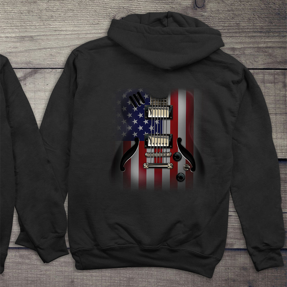 Flag Guitar With Crest Hoodie