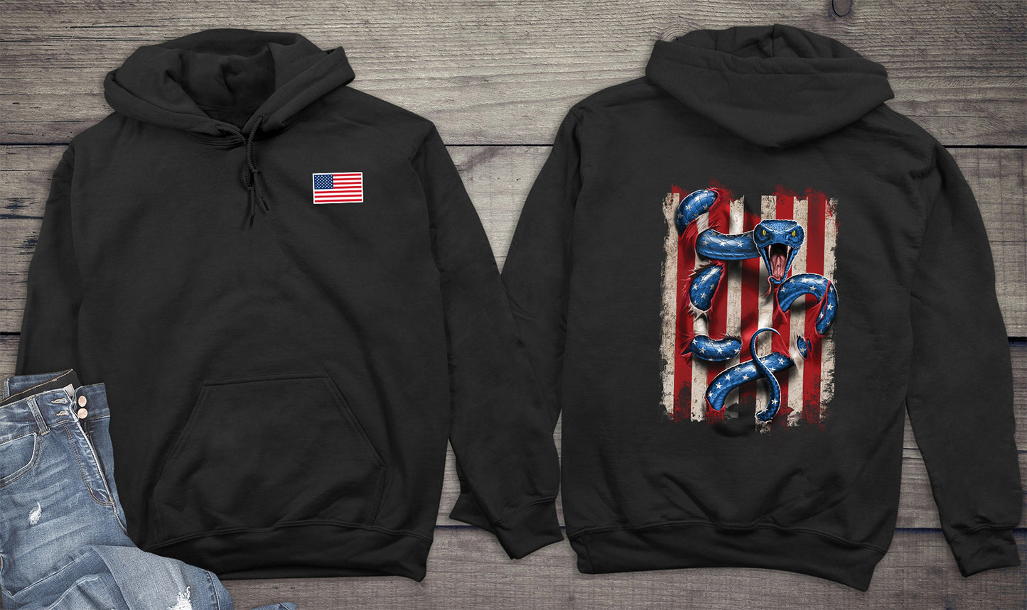 American Serpent With Crest Hoodie