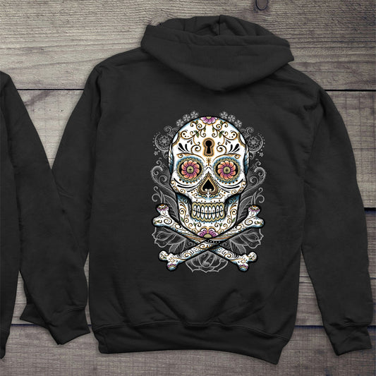 Floral Skull Hoodie