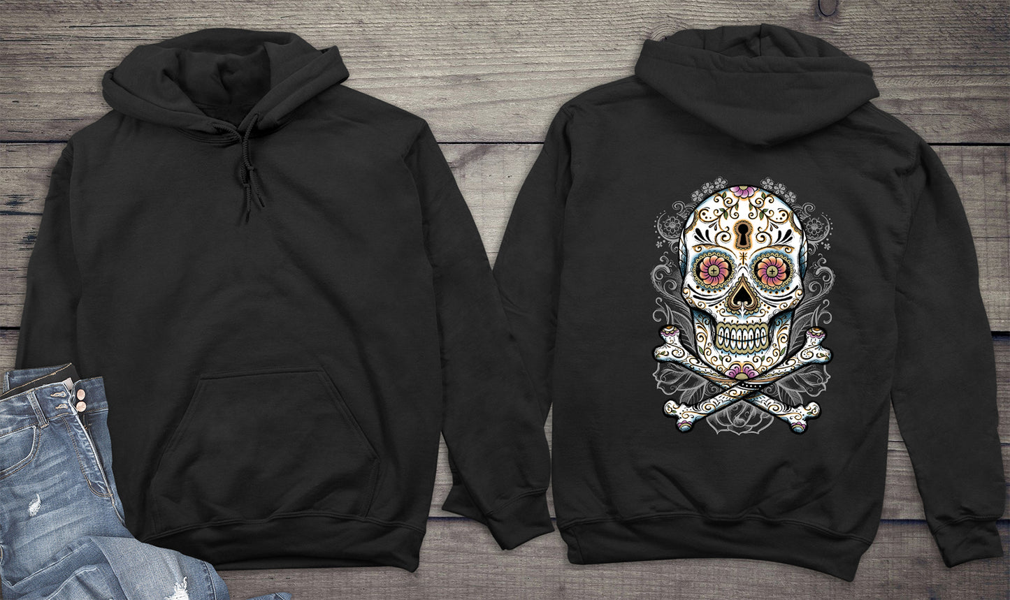 Floral Skull Hoodie