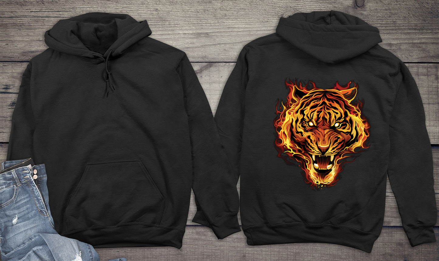 Flaming Tiger Hoodie