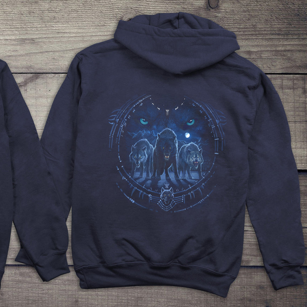 Wolf Tribal Hoodie