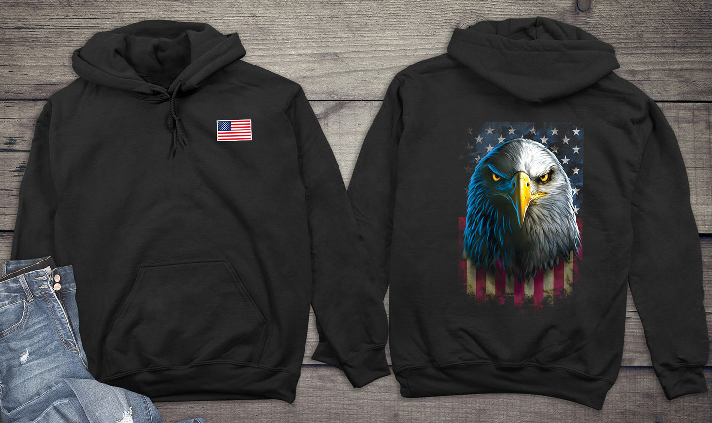 Eagle Stare With Crest Hoodie