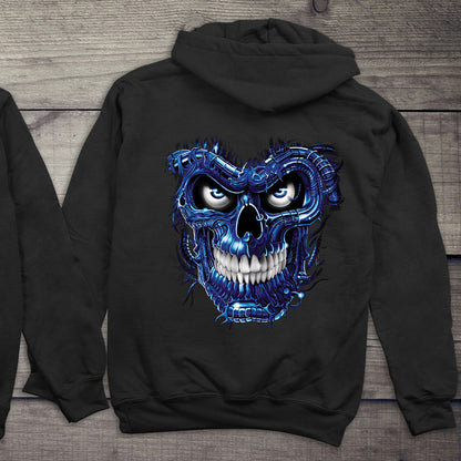 Terminator Skull Blue Hoodie