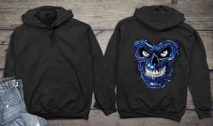 Terminator Skull Blue Hoodie