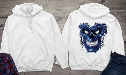 Terminator Skull Blue Hoodie