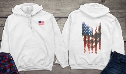 Flag Skull 2 With Crest Hoodie