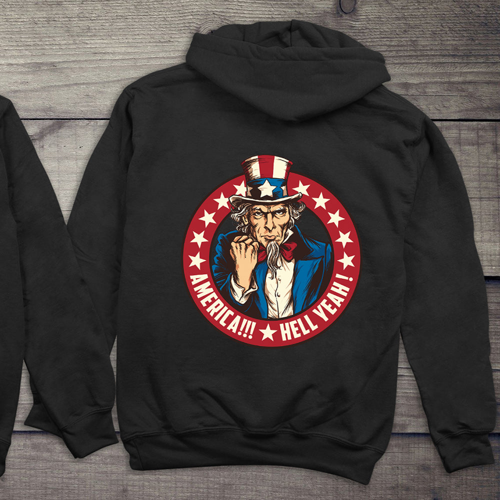 America Hell Yeah With Crest Hoodie