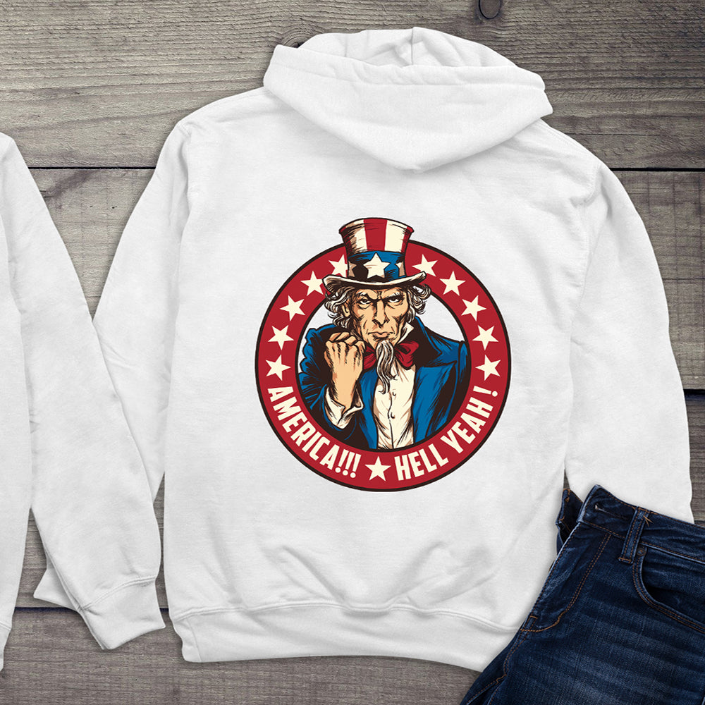 America Hell Yeah With Crest Hoodie