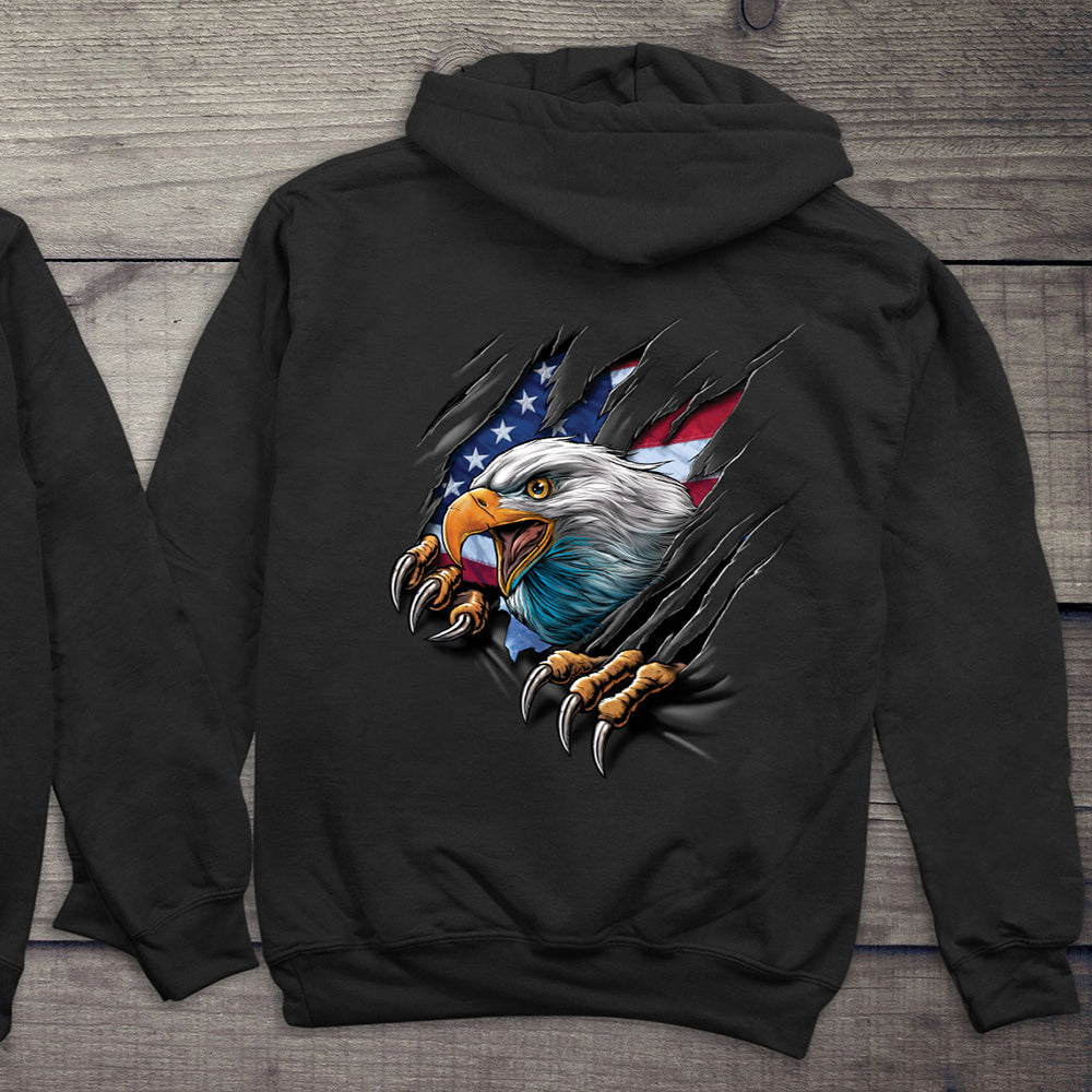 Ripping Eagle With Crest Hoodie