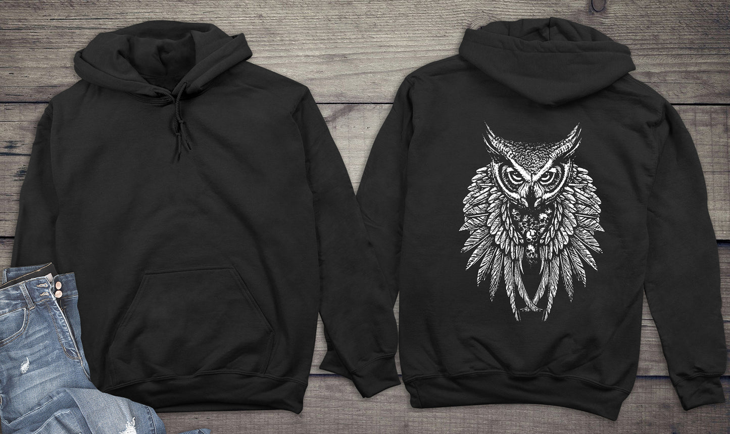 Owl Skull Wings Hoodie