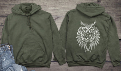 Owl Skull Wings Hoodie