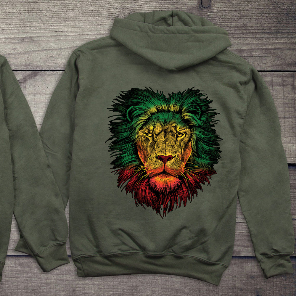 Rasta Colors Lion Hoodie