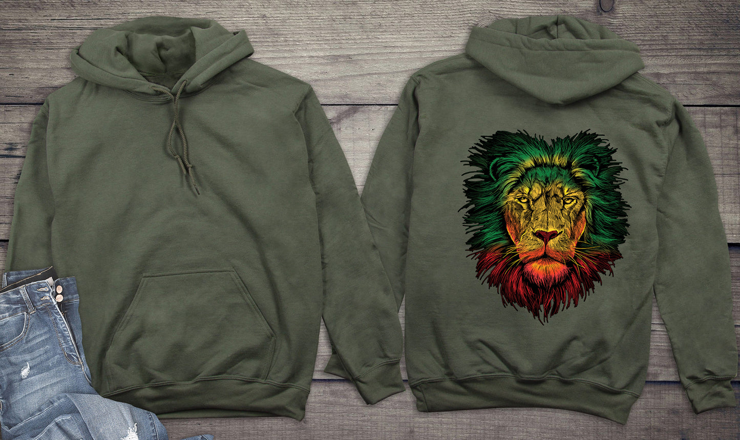 Rasta Colors Lion Hoodie