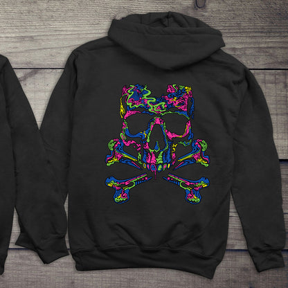 Neon Skull Crossbones Hoodie