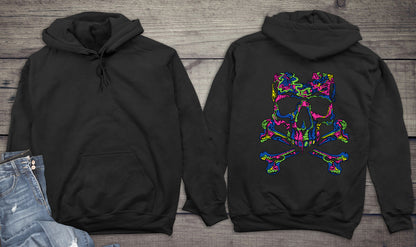 Neon Skull Crossbones Hoodie