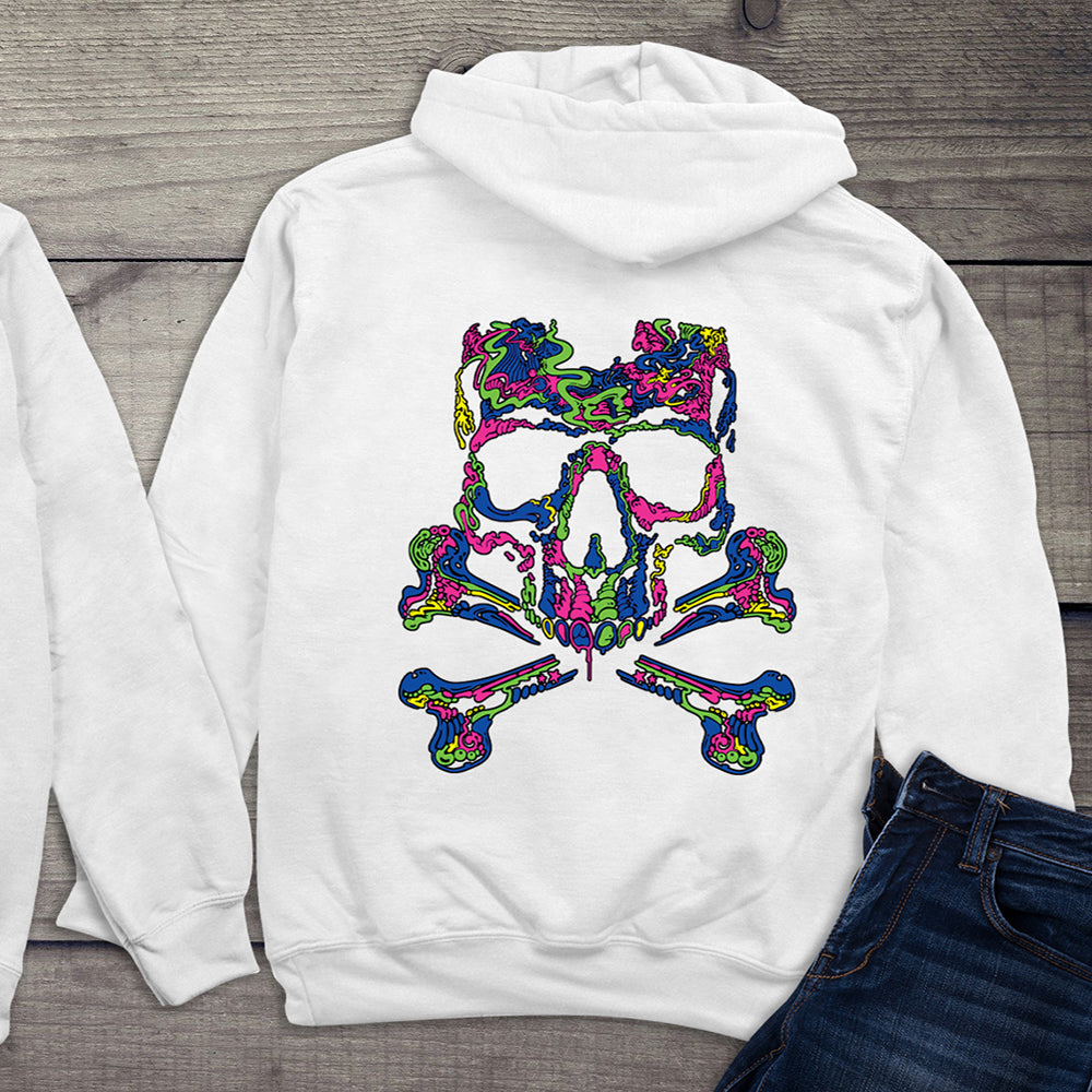 Neon Skull Crossbones Hoodie