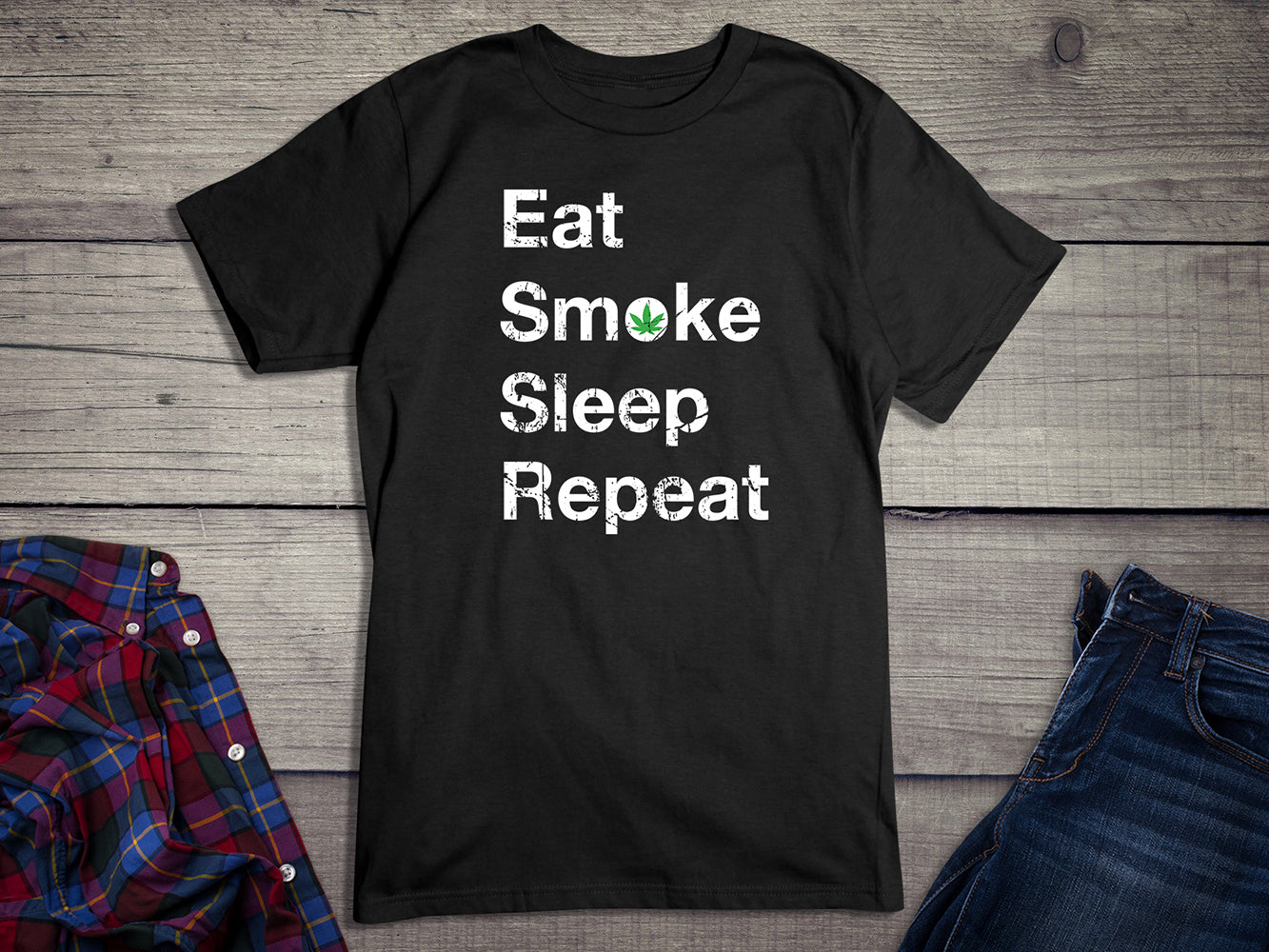 Eat Sleep Smoke Repeat T-Shirt