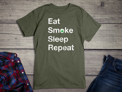 Eat Sleep Smoke Repeat T-Shirt