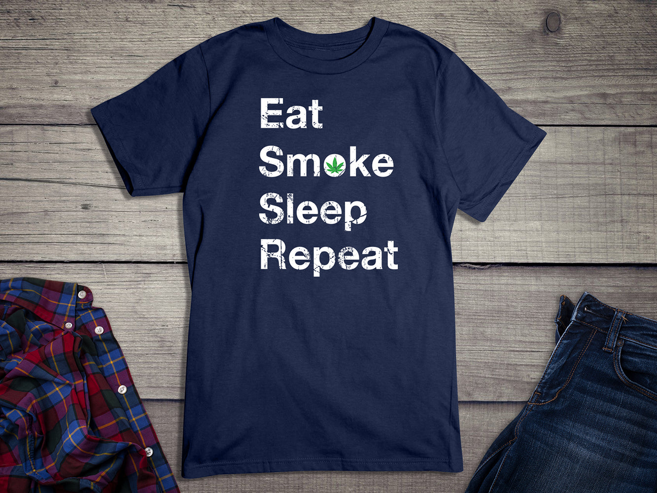 Eat Sleep Smoke Repeat T-Shirt