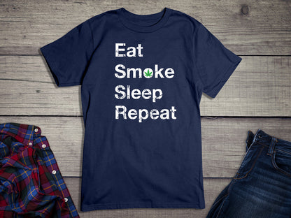 Eat Sleep Smoke Repeat T-Shirt