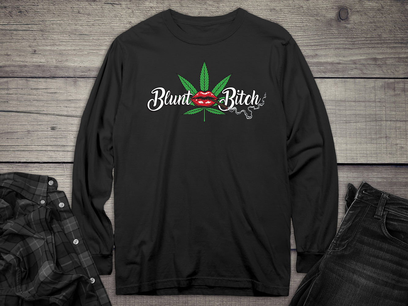 Blunt Bitch Long Sleeve Tee