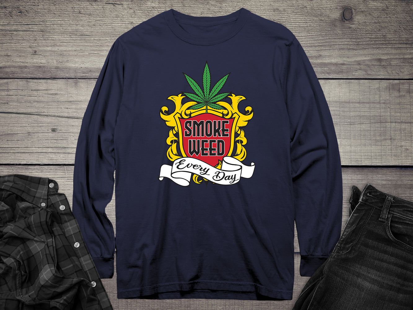 Smoke Weed Every Day Long Sleeve Tee