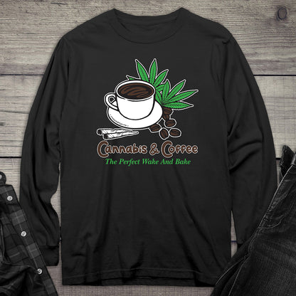 Cannabis & Coffee Long Sleeve Tee