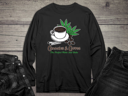 Cannabis & Coffee Long Sleeve Tee