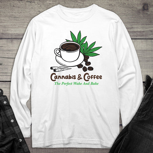 Cannabis & Coffee Long Sleeve Tee