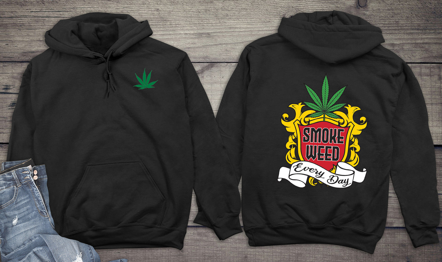 Smoke Weed Every Day With Crest Hoodie