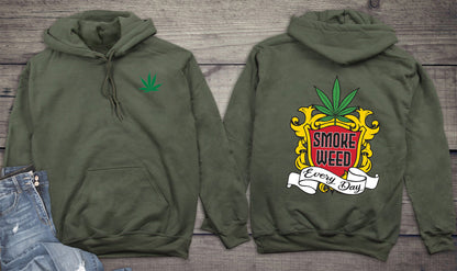 Smoke Weed Every Day With Crest Hoodie