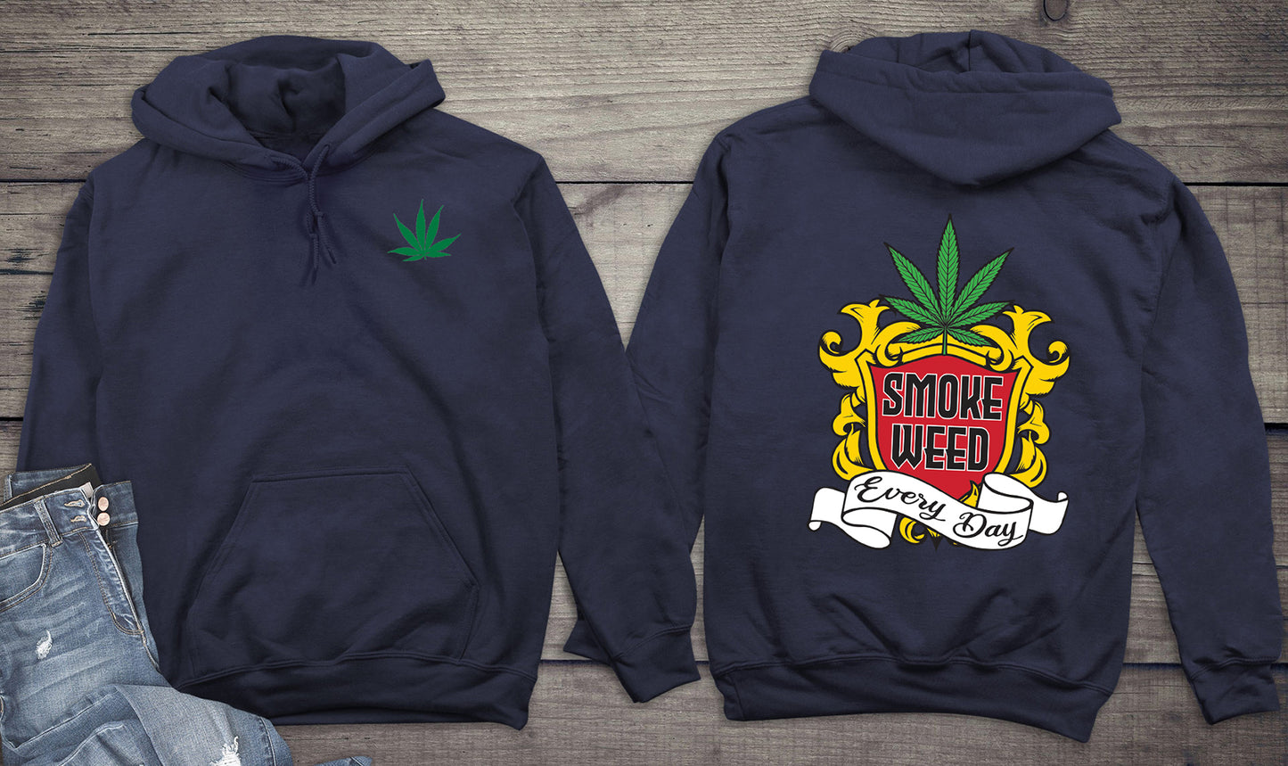 Smoke Weed Every Day With Crest Hoodie