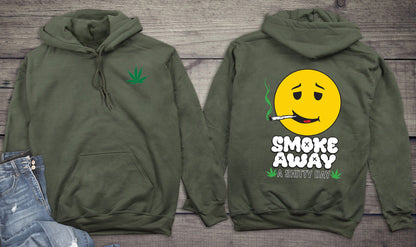 Smoke Away A Shitty Day With Crest Hoodie