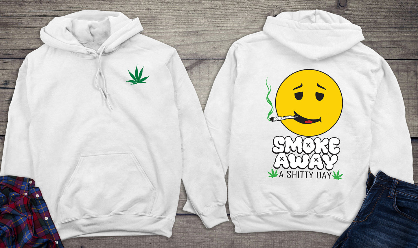 Smoke Away A Shitty Day With Crest Hoodie