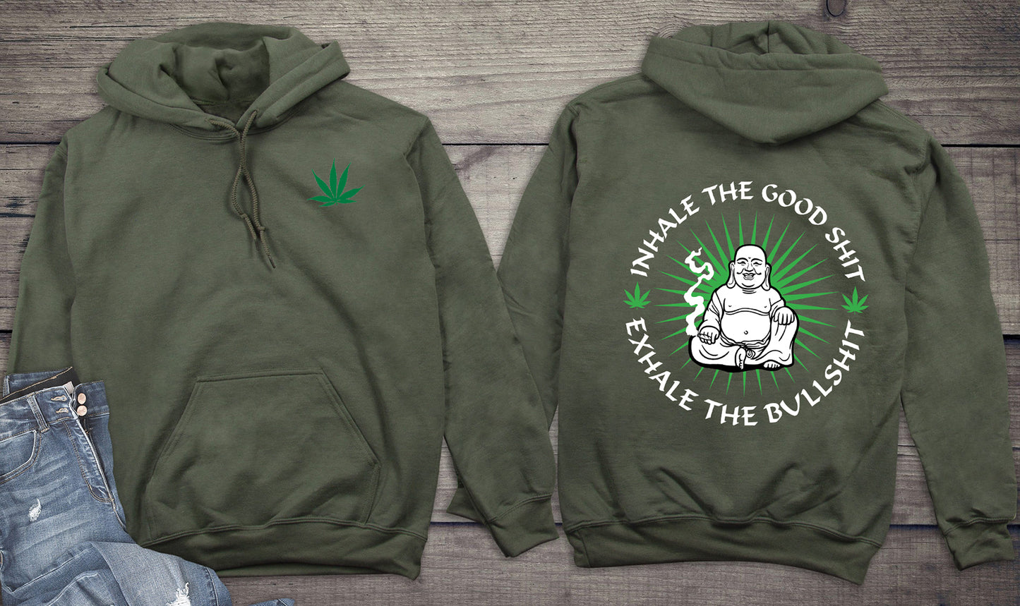 Inhale The Good Shit With Crest Hoodie